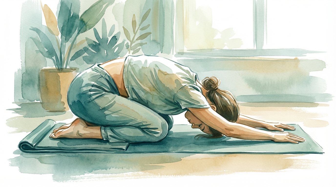 Étirement Global du Dos - Position de l'Enfant