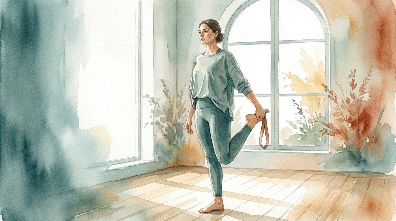 Étirement du Quadriceps sur le Ventre