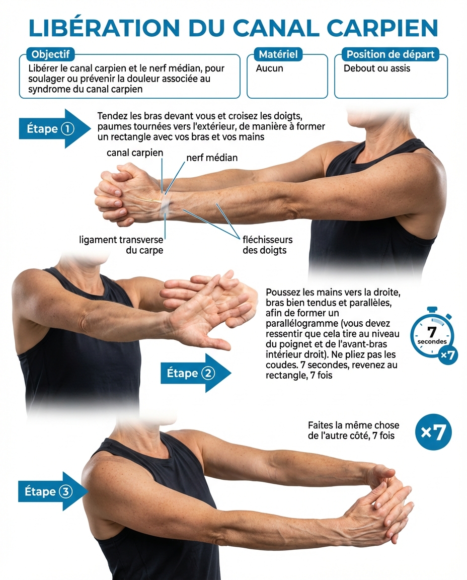 Carpal tunnel release illustration