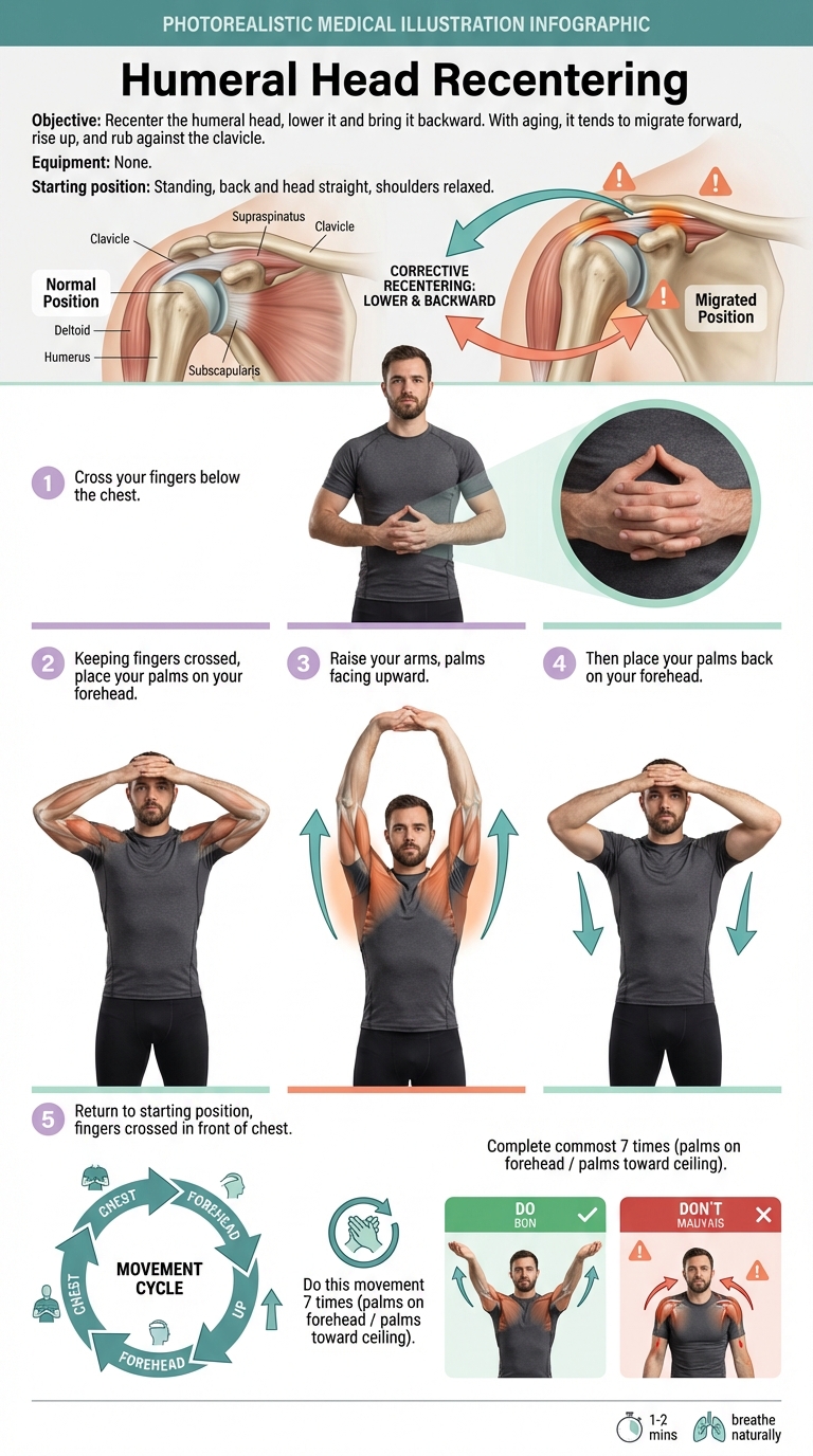 Humeral head recentering isometric exercise