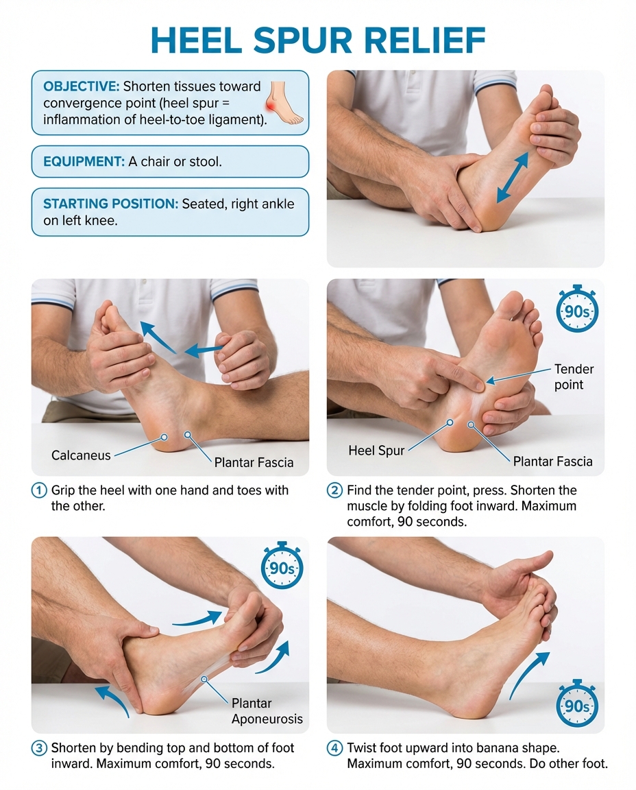 Stretch for heel spur relief