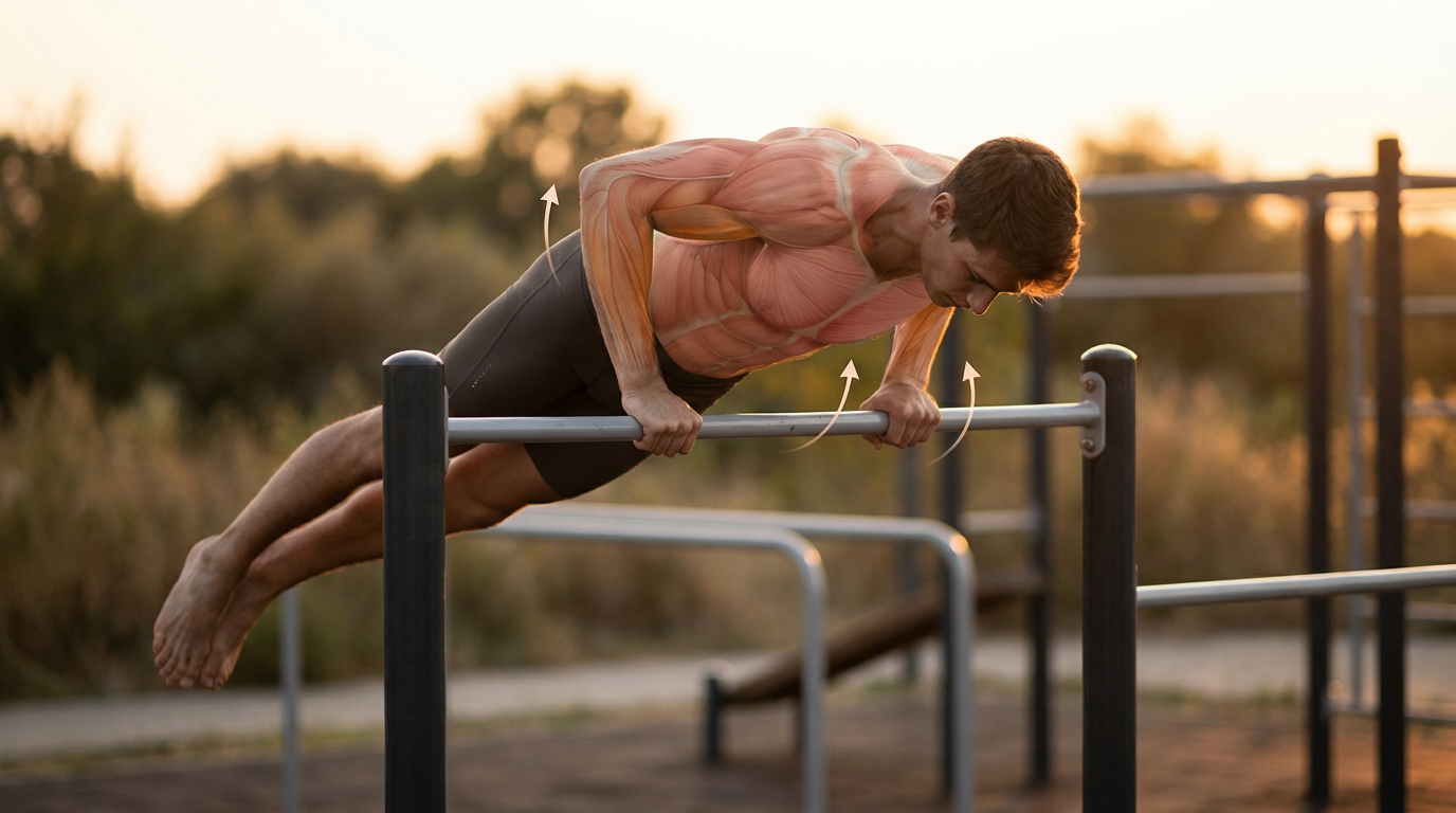 Muscle-up à la barre
