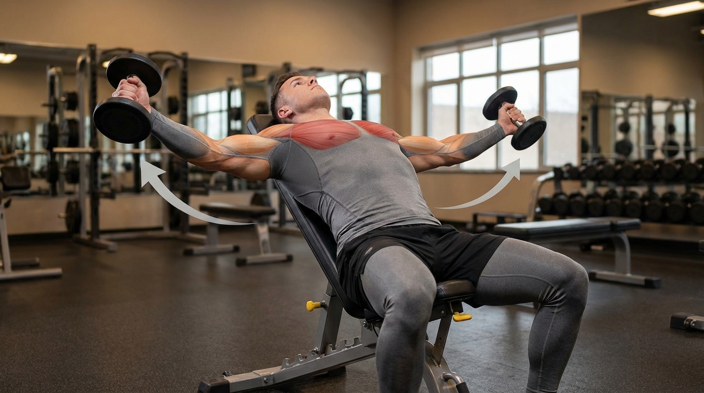 Écarté Incliné (Incline Dumbbell Fly)
