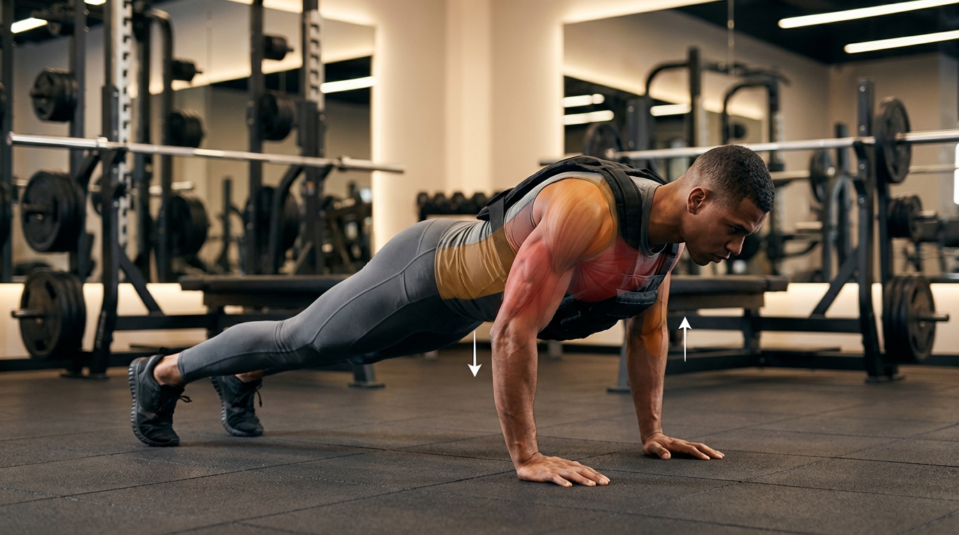 Pompes Lestées (Weighted Push-ups)