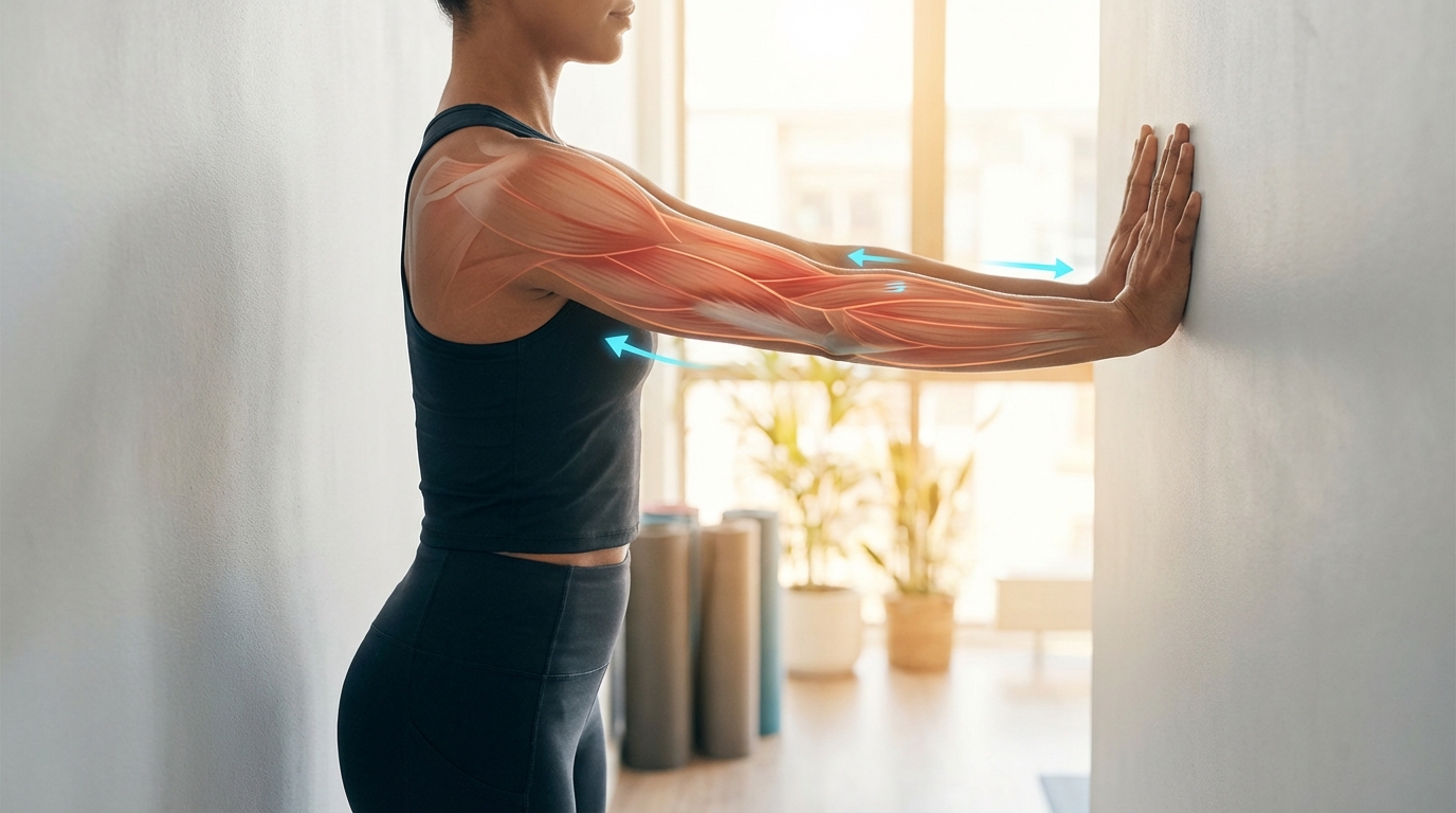 Étirement Biceps (Mur)