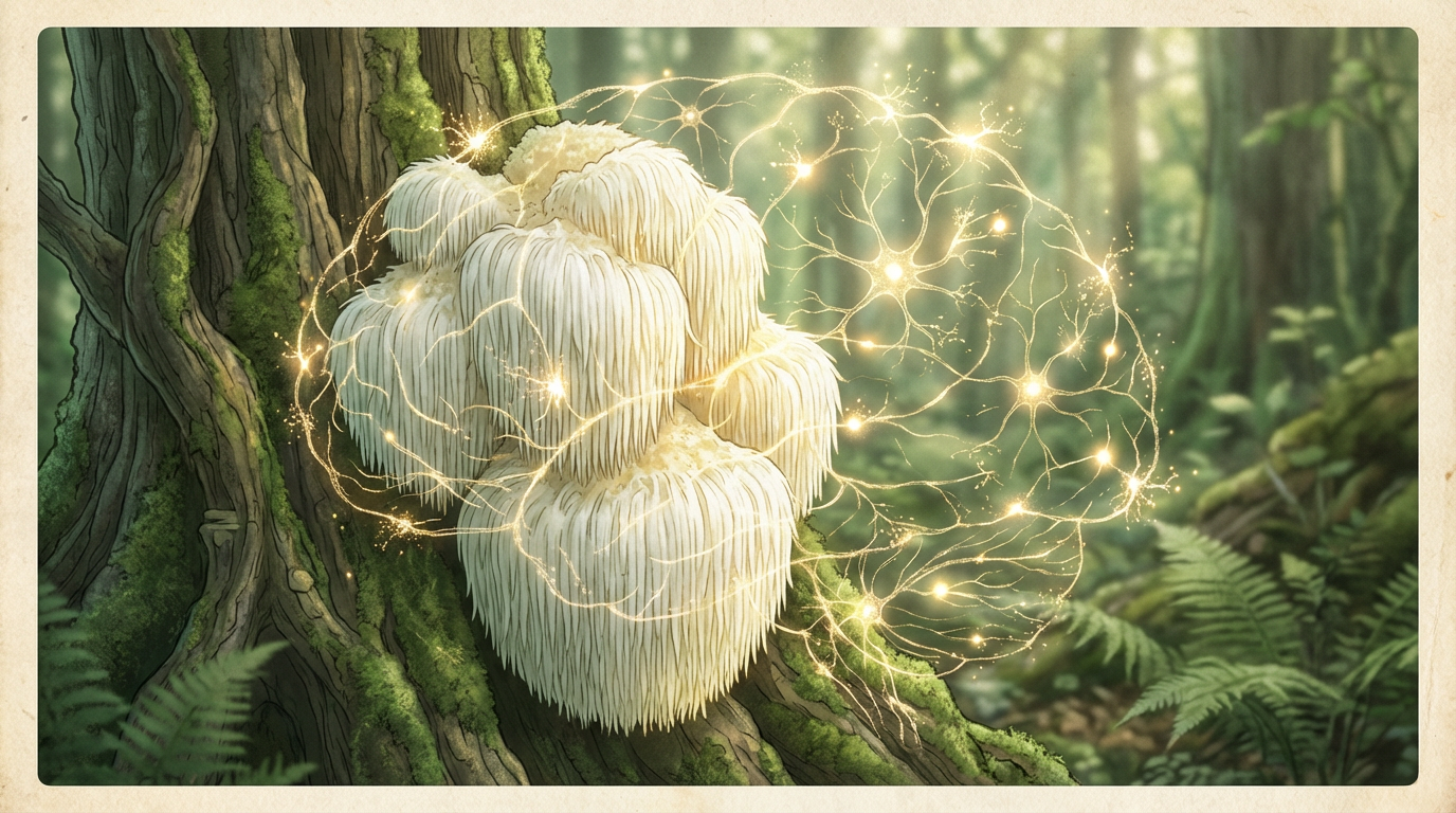 רעמת האריה (Hericium erinaceus): נוירופרוטקציה וקוגניציה