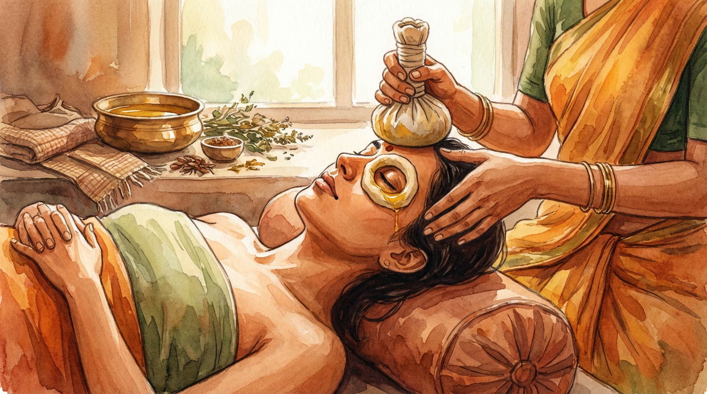 Netra Basti / Tarpana (bain oculaire)